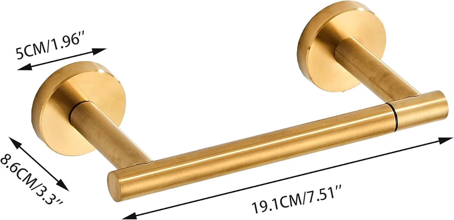 جا دستمال کاغذی توالت طلایی برس خورده BTHRMHW، جا دستمال کاغذی دیواری حمام از جنس استیل ضد زنگ SUS 304، جا دستمال کاغذی رولی توالت دو پایه چرخان برای دستمال کاغذی حمام RV برای TP جا دستمال کاغذی توالت طلایی برس خورده BTHRMHW، جا دستمال کاغذی دیواری حمام از جنس استیل ضد زنگ SUS 304، جا دستمال کاغذی رولی توالت دو پایه چرخان برای دستمال کاغذی حمام RV برای TP