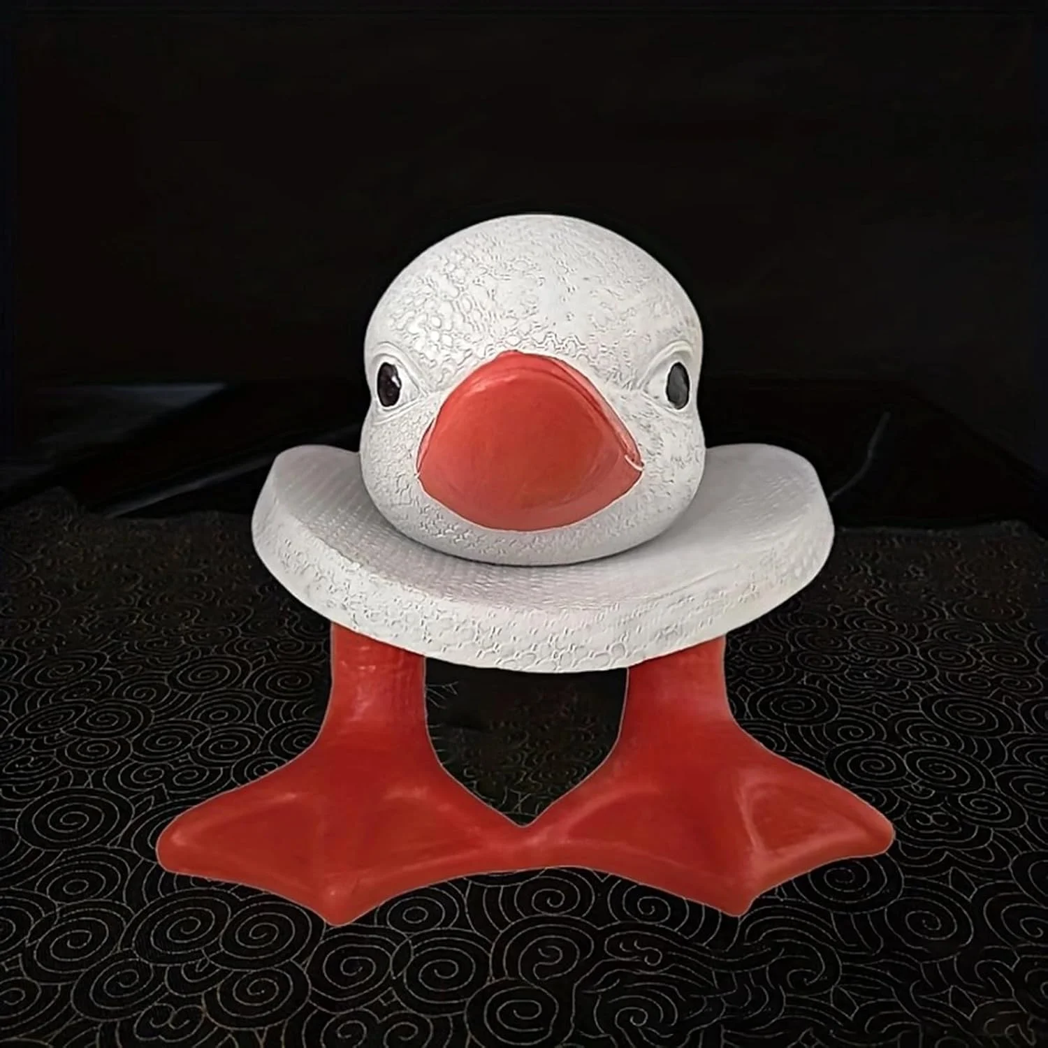 جا دستمال کاغذی توالت طرح اردک بامزه - استند تزئینی دستمال کاغذی توالت | اکسسوری حمام بامزه، قفسه دستمال کاغذی خودایستا برای آپارتمان و زیر کابینت