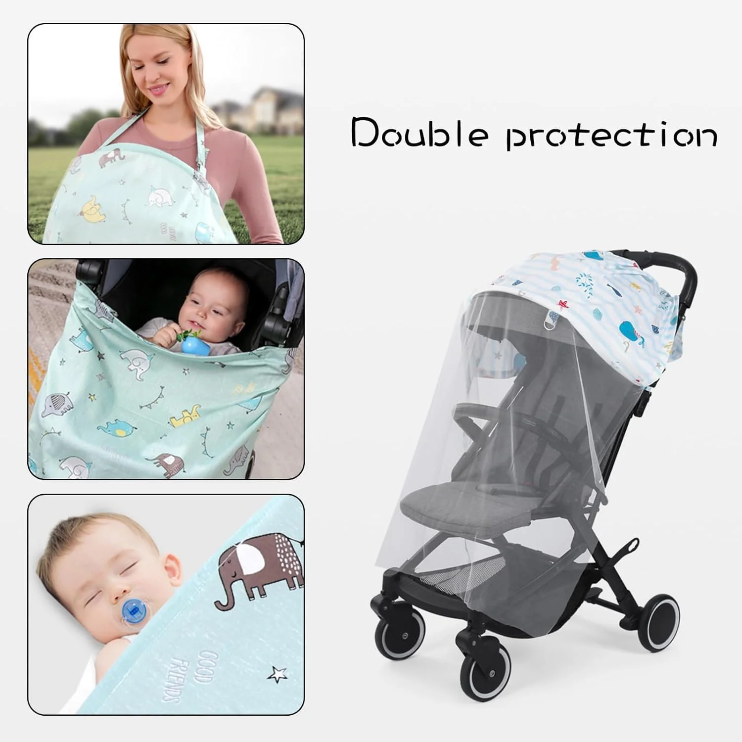 روپوش شیردهی، پوشش شیردهی برای مادر، پارچه دولایه برای محافظت از شیردهی، پوشش شیردهی مناسب کالسکه، طرح فیل آبی روپوش شیردهی، پوشش شیردهی برای مادر، پارچه دولایه برای محافظت از شیردهی، پوشش شیردهی مناسب کالسکه، طرح فیل آبی