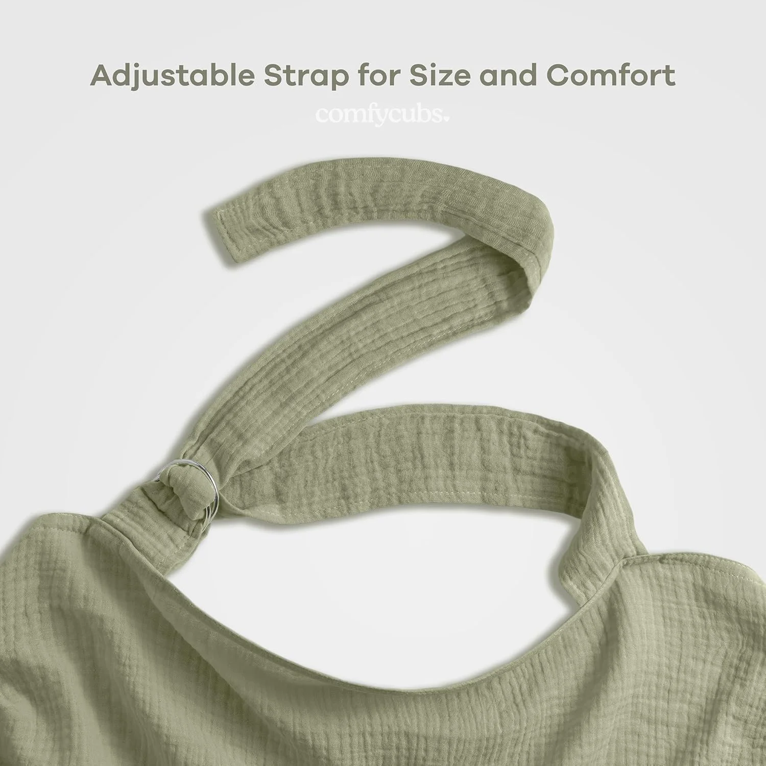 روپوش شیردهی Comfy Cubs Muslin، روپوش شیردهی 100% موسلین برای مادران، شال شیردهی نرم و قابل تنفس با بند گردن قابل تنظیم، قابل حمل، سبک و پوشش دهنده