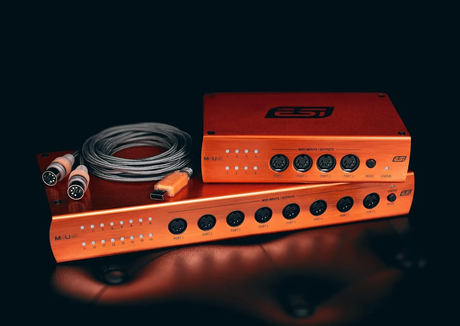 ESI MIDIMATE eX | کابل رابط MIDI USB 2.0 با 2 پورت ورودی/خروجی ESI MIDIMATE eX | کابل رابط MIDI USB 2.0 با 2 پورت ورودی/خروجی