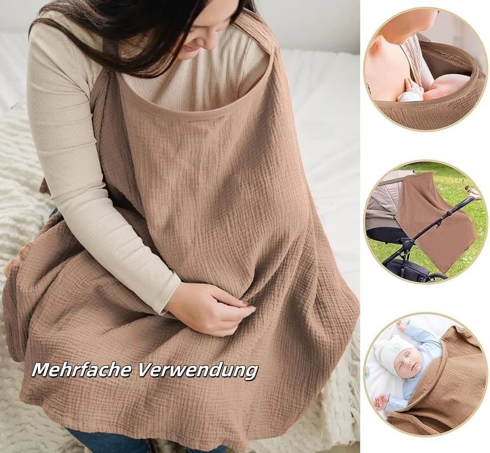 روپوش شیردهی جوشیون برای استفاده در حرکت، شال شیردهی، پیش بند شیردهی، روپوش موسلین برای نوزادان شیرخوار، روپوش شیردهی با حلقه سفت، روپوش شیردهی، روپوش شیردهی موسلین