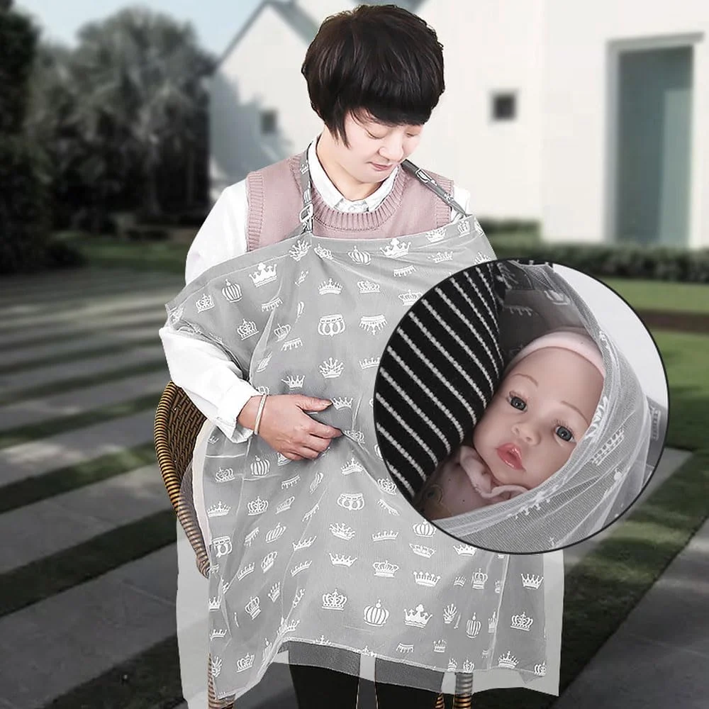 روپوش شیردهی نوزاد، روپوش شیردهی پنبه شانه شده و تنفسی موسلین با بند قابل تنظیم، پیش بند شیردهی پوشش کامل 360 درجه برای پیش بند شیردهی مادر روپوش شیردهی نوزاد، روپوش شیردهی پنبه شانه شده و تنفسی موسلین با بند قابل تنظیم، پیش بند شیردهی پوشش کامل 360 درجه برای پیش بند شیردهی مادر