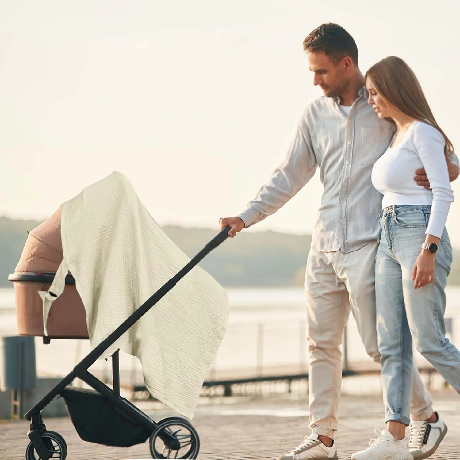 روپوش شیردهی برای شیردهی در حال حرکت، پیش بند شیردهی، 75 × 95 سانتی متر، روپوش شیردهی نوزاد، روپوش شیردهی نوزاد از جنس موسلین، تنفس پذیر، روپوش شیردهی نرم، روپوش شیردهی با حلقه سفت، روپوش شیردهی روپوش شیردهی برای شیردهی در حال حرکت، پیش بند شیردهی، 75 × 95 سانتی متر، روپوش شیردهی نوزاد، روپوش شیردهی نوزاد از جنس موسلین، تنفس پذیر، روپوش شیردهی نرم، روپوش شیردهی با حلقه سفت، روپوش شیردهی