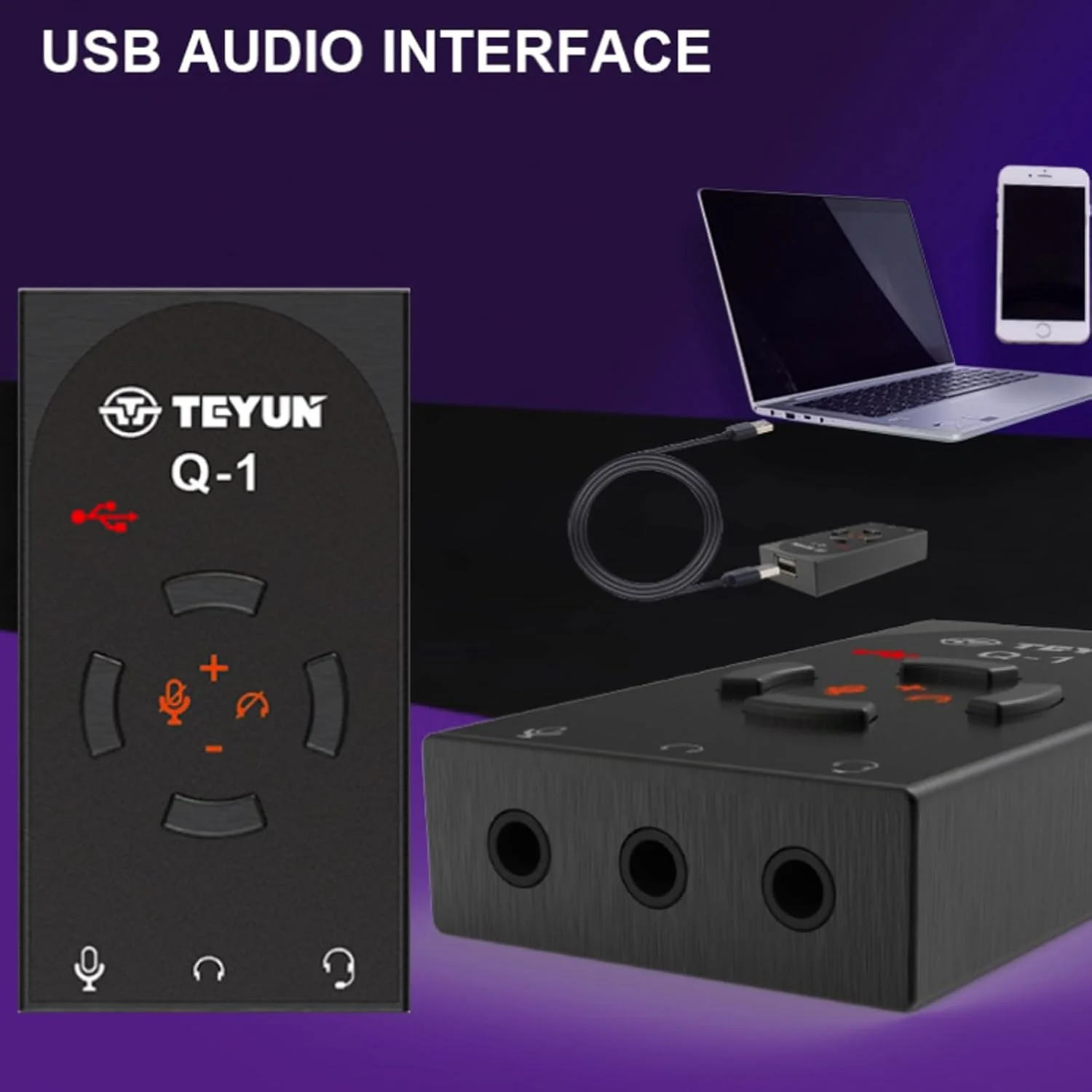 کارت صدای USB 7.1 TEYUN، کارت صدای حرفه ای USB، رابط صوتی، برنامه تلفن همراه با USB کامپیوتر کارت صدای USB 7.1 TEYUN، کارت صدای حرفه ای USB، رابط صوتی، برنامه تلفن همراه با USB کامپیوتر