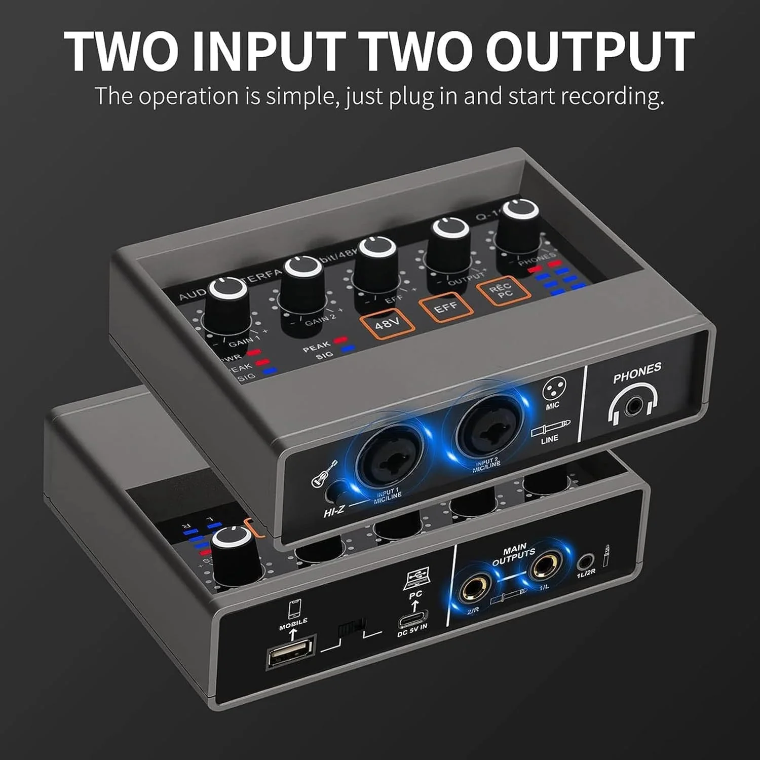 کارت صدای حرفه ای USB TEYUN Q-16 با رزولوشن صوتی 16 بیت/48 کیلوهرتز، جک مانیتور داخلی، افکت DSP، منبع تغذیه 48 ولت مناسب برای ضبط استودیویی و ضبط آهنگ کارت صدای حرفه ای USB TEYUN Q-16 با رزولوشن صوتی 16 بیت/48 کیلوهرتز، جک مانیتور داخلی، افکت DSP، منبع تغذیه 48 ولت مناسب برای ضبط استودیویی و ضبط آهنگ