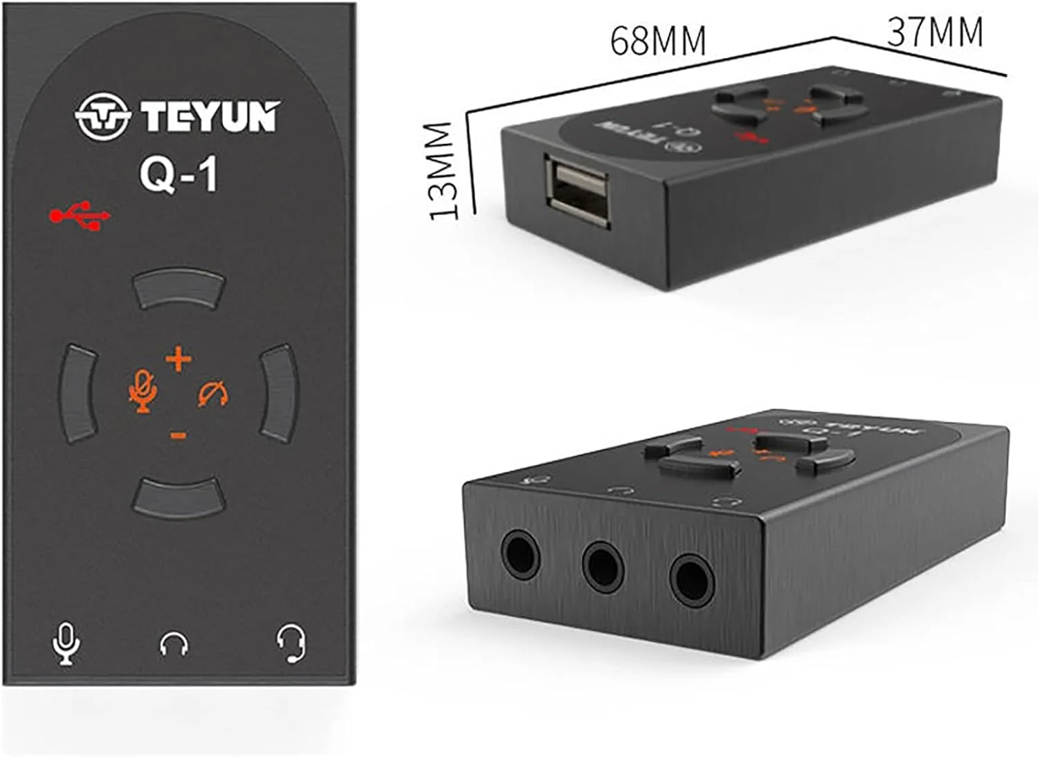 کارت صدای USB 7.1 TEYUN، کارت صدای حرفه ای USB، رابط صوتی، برنامه تلفن همراه با USB کامپیوتر کارت صدای USB 7.1 TEYUN، کارت صدای حرفه ای USB، رابط صوتی، برنامه تلفن همراه با USB کامپیوتر
