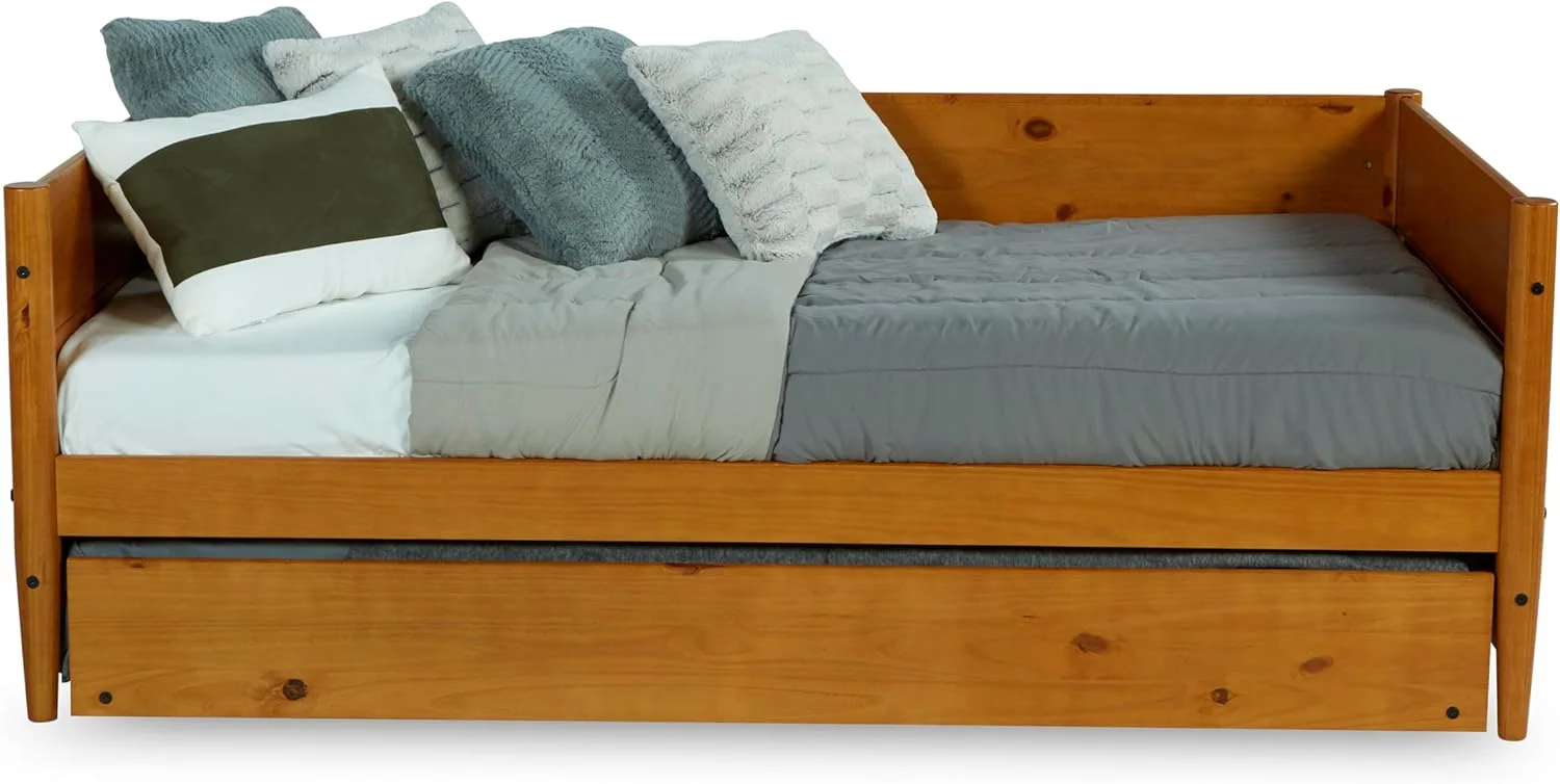تخت خواب نیمکتی یک نفره Camaflexi مدل Mid-Century، رنگ Castanho تخت خواب نیمکتی یک نفره Camaflexi مدل Mid-Century، رنگ Castanho