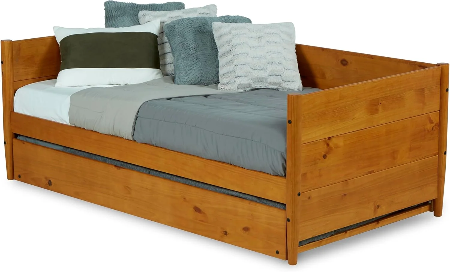 تخت خواب نیمکتی یک نفره Camaflexi مدل Mid-Century، رنگ Castanho تخت خواب نیمکتی یک نفره Camaflexi مدل Mid-Century، رنگ Castanho