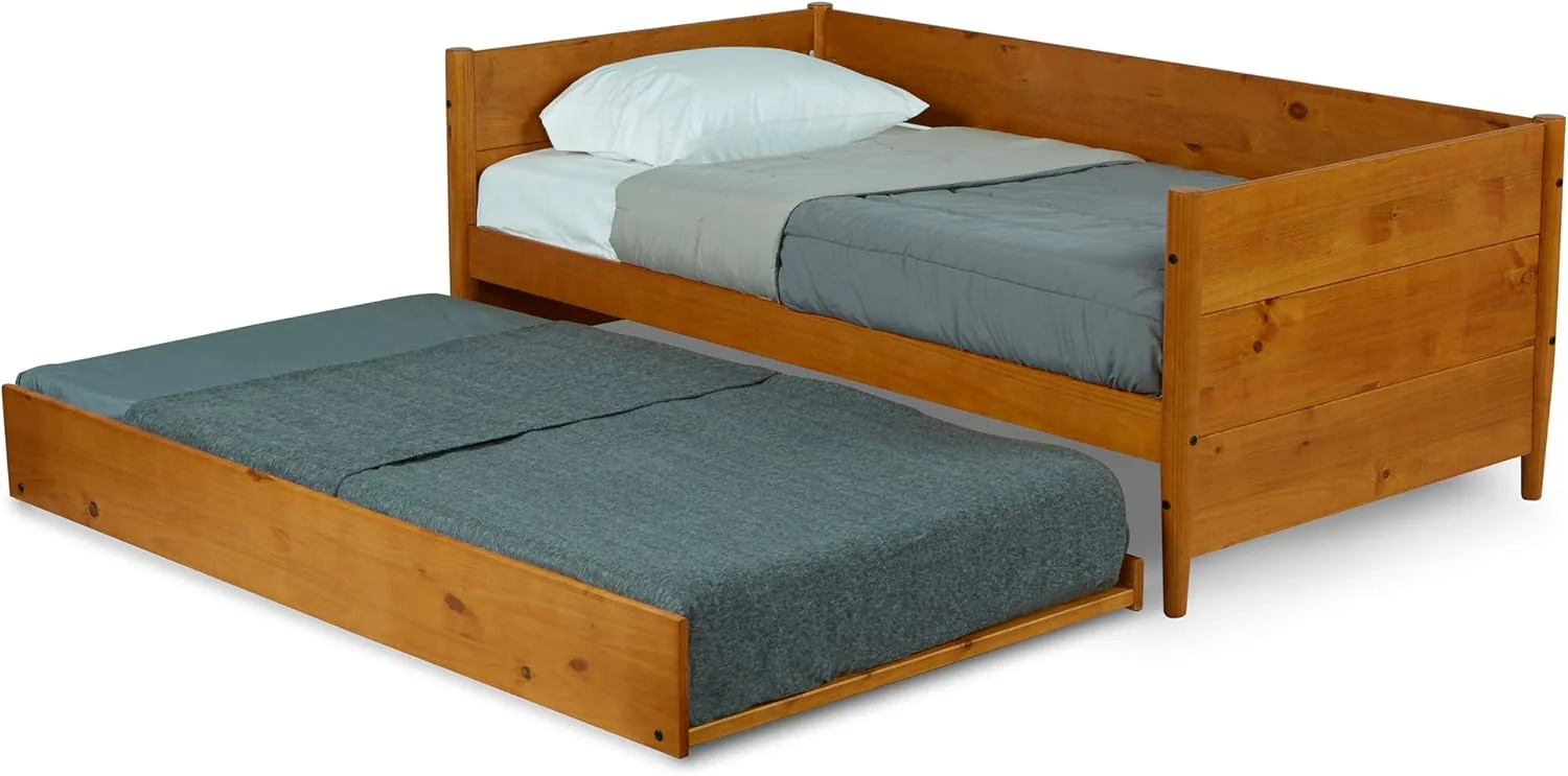 تخت خواب نیمکتی یک نفره Camaflexi مدل Mid-Century، رنگ Castanho تخت خواب نیمکتی یک نفره Camaflexi مدل Mid-Century، رنگ Castanho