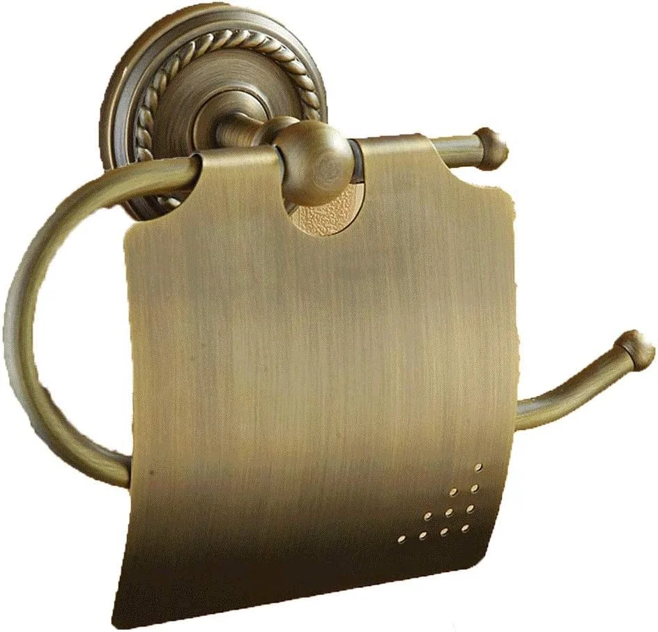 جا دستمال کاغذی توالت - لوازم جانبی حمام، نگهدارنده رول دستمال کاغذی، نصب دیواری، نگهدارنده حوله کاغذی، نگهدارنده دستمال توالت، برنجی