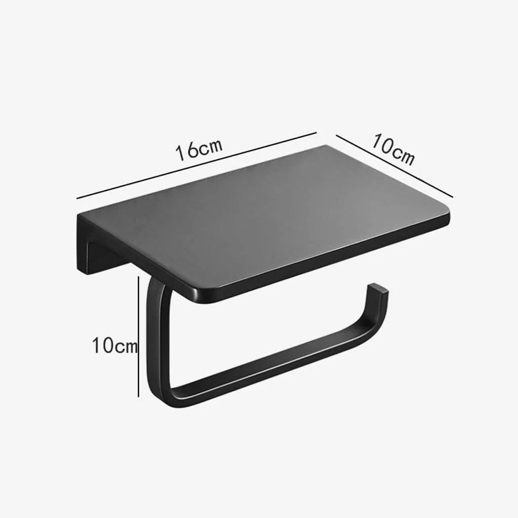 جا دستمال کاغذی توالت - جا دستمال رولی استیل ضد زنگ نیکل برس خورده، نصب دیواری مناسب حمام