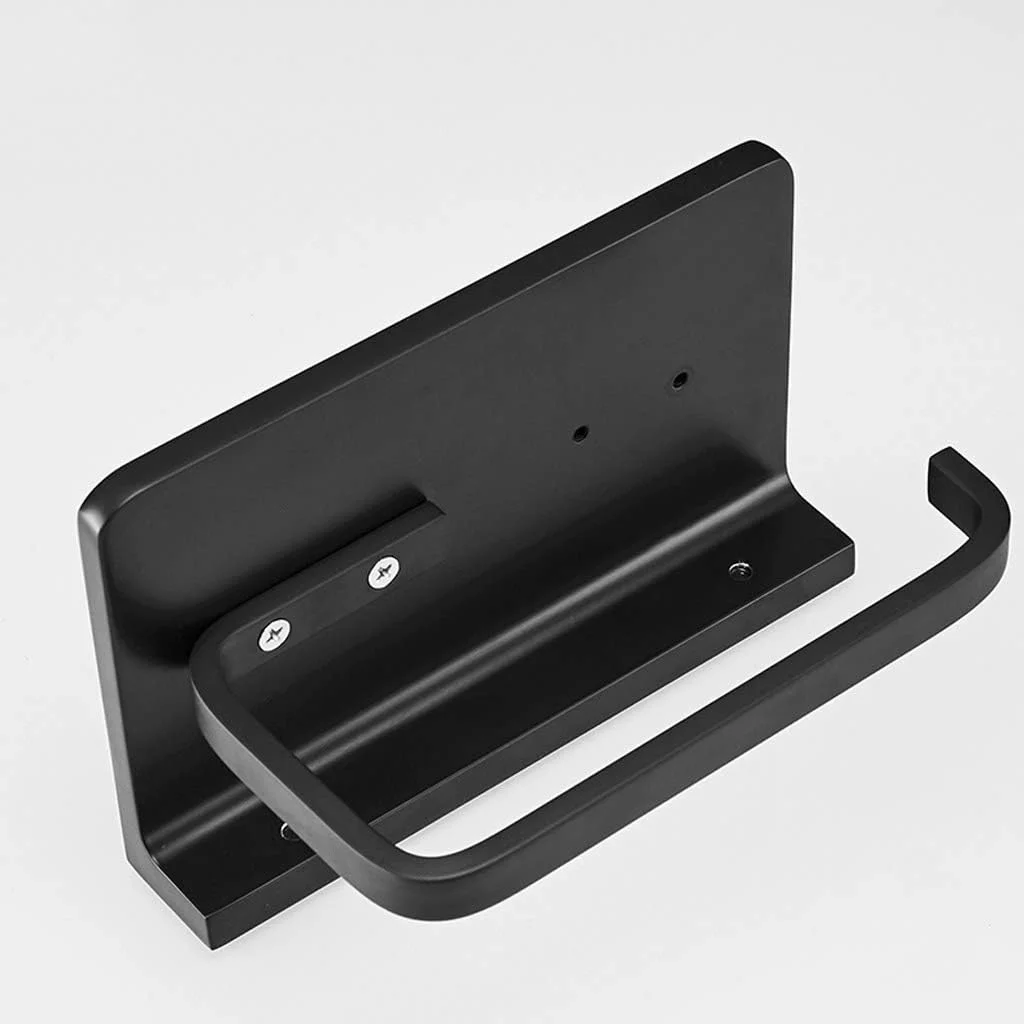 جا دستمال کاغذی توالت - جا دستمال رولی استیل ضد زنگ نیکل برس خورده، نصب دیواری مناسب حمام