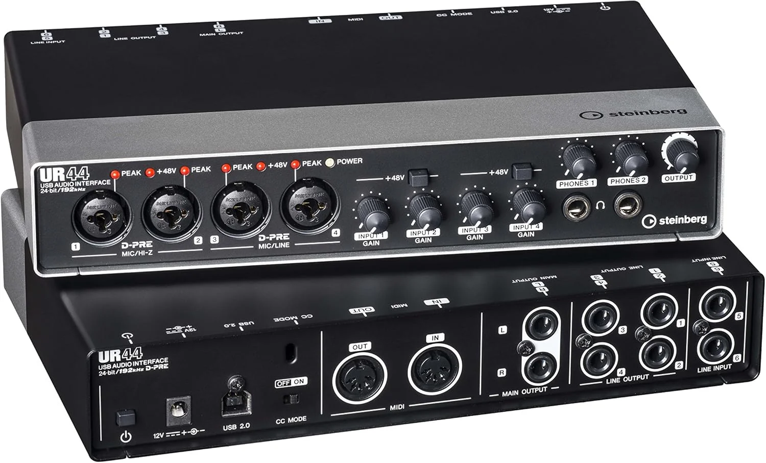 Steinberg UR44 USB Audio Interface (EU Plug), 45030 Steinberg UR44 USB Audio Interface (EU Plug), 45030