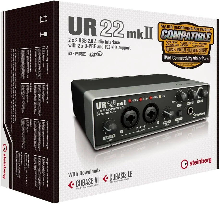 کارت صدای استودیو Steinberg UR22MKII 2-Channel USB کارت صدای استودیو Steinberg UR22MKII 2-Channel USB