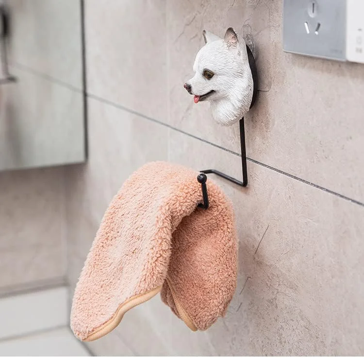 جا دستمال کاغذی سگ، دیواری و ایستاده، دکوری برای نگهداری دستمال کاغذی، مناسب منزل، اداره، حمام، دکوری حیوانات