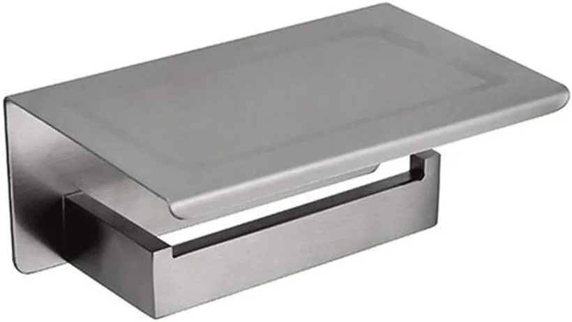 جا دستمال کاغذی توالت، جا حوله کاغذی، جا حوله کاغذی دیواری برای آشپزخانه، آویز رول دستمال کاغذی حمام با قفسه نگهداری، آلومینیوم فضایی