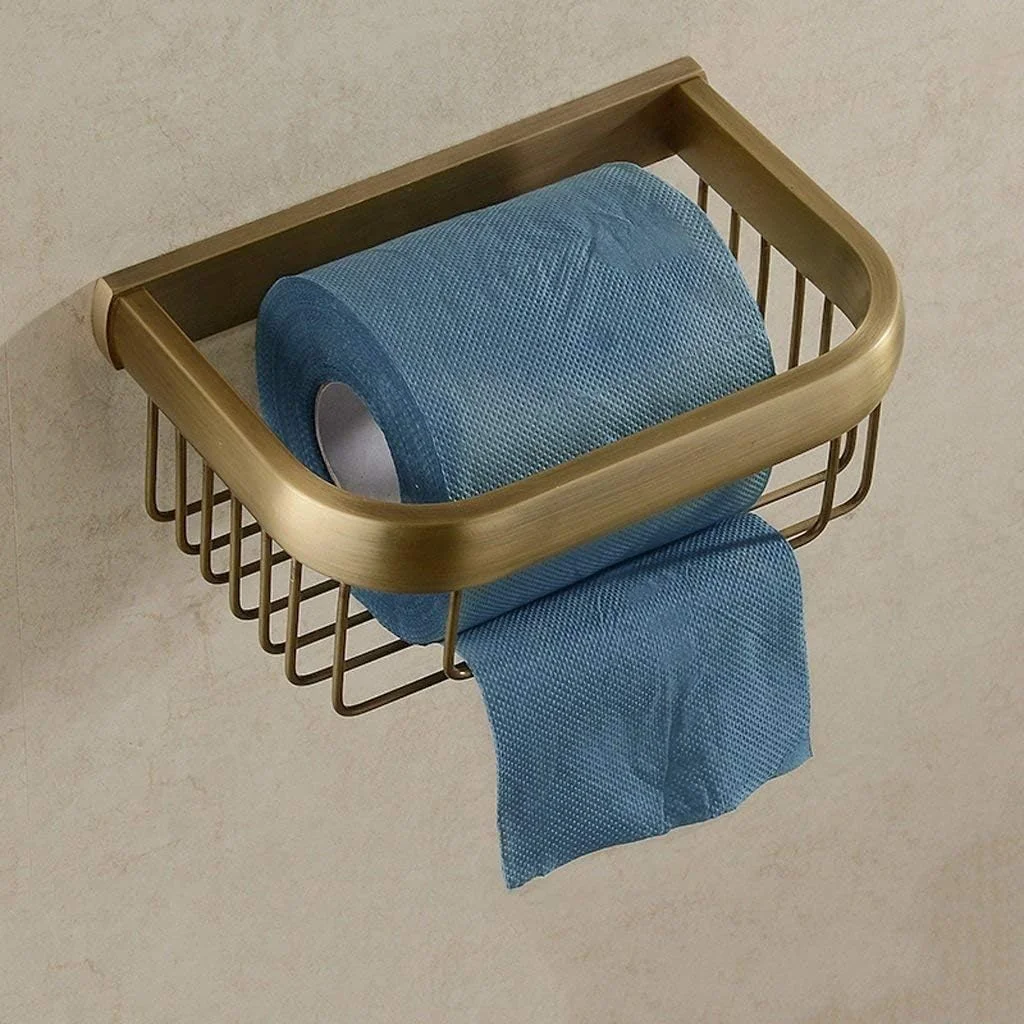 جا کاغذی دیواری برای آشپزخانه، حمام، آویز رول دستمال کاغذی با قفسه نگهداری، جا دستمال توالت