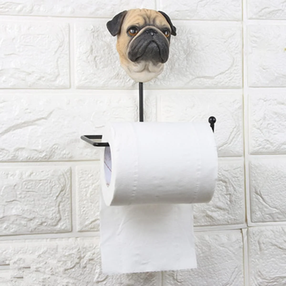 جا دستمال کاغذی سگ، دیواری و ایستاده، دکور نگهداری دستمال کاغذی برای خانه، دفتر، حمام، حیوانات تزئینی