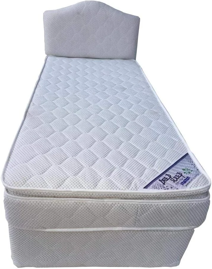 تخت دیوانی دیپ اسلیپ با تاج تخت و تشک پیلو تاپ سایز 90X190 سانتی متر برای خواب عمیق هر شب