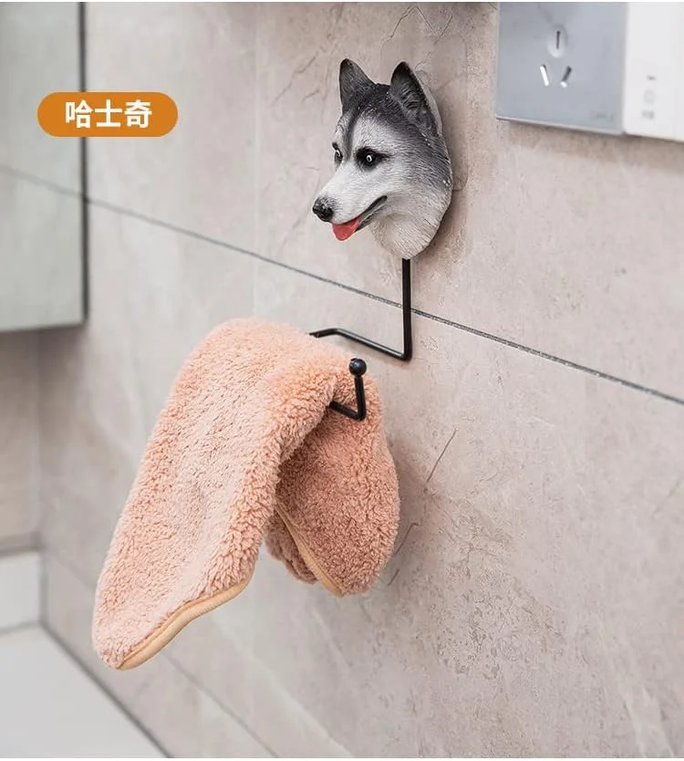 جا دستمال کاغذی سگ، دیواری و ایستاده، دکوری برای نگهداری دستمال کاغذی، مناسب منزل، دفتر کار، حمام، طرح حیوانات