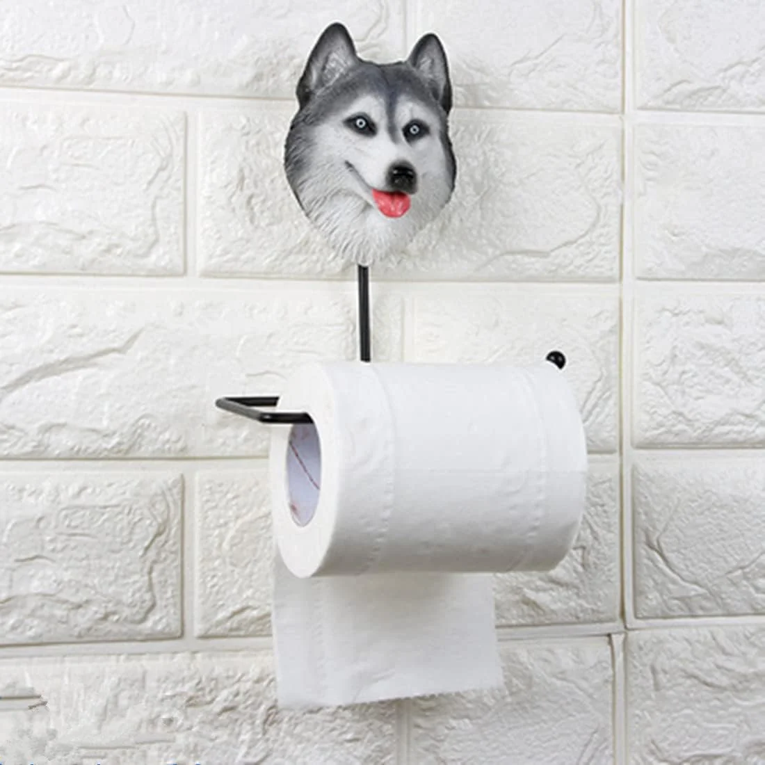جا دستمال کاغذی سگ، دیواری و ایستاده، دکوری برای نگهداری دستمال کاغذی، مناسب منزل، دفتر کار، حمام، طرح حیوانات