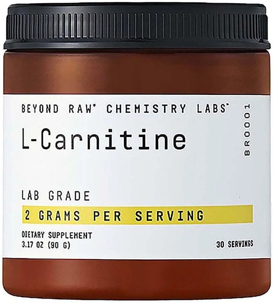 پودر ال-کارنیتین BEYOND RAW Chemistry Labs | سوخت رسانی به تمرین و پشتیبانی از ریکاوری | 30 سروینگ
