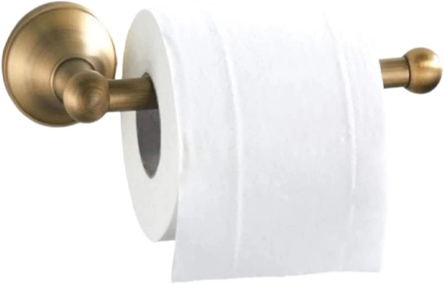 جا دستمال توالت Natudeco، لوازم جانبی توالت برنجی، نگهدارنده استیل ضد زنگ دیواری لوازم جانبی حمام