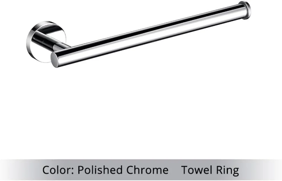 نگهدارنده دستمال توالت استیل ضد زنگ کروم براق NevStp، قلاب دیواری، جا حوله ای، قفسه نصب شده روی دیوار، لوازم جانبی سرویس بهداشتی آشپزخانه، حلقه حوله