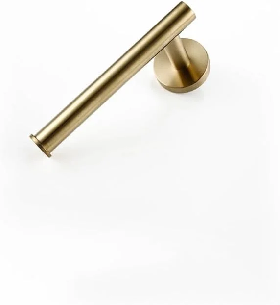 جا دستمال کاغذی استیل ضد زنگ طلایی مات NevStp، قلاب دیواری، جا حوله ای، قفسه سازمان دهنده آشپزخانه، لوازم جانبی سرویس بهداشتی، BG، جا دستمال کاغذی