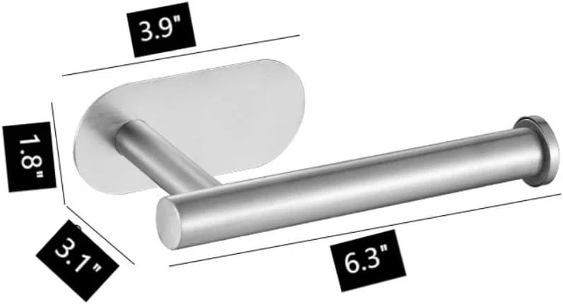 جا دستمال کاغذی رولی چسبی Oasisgalore، نصب دیواری، استیل ضد زنگ، مناسب برای حمام و آشپزخانه