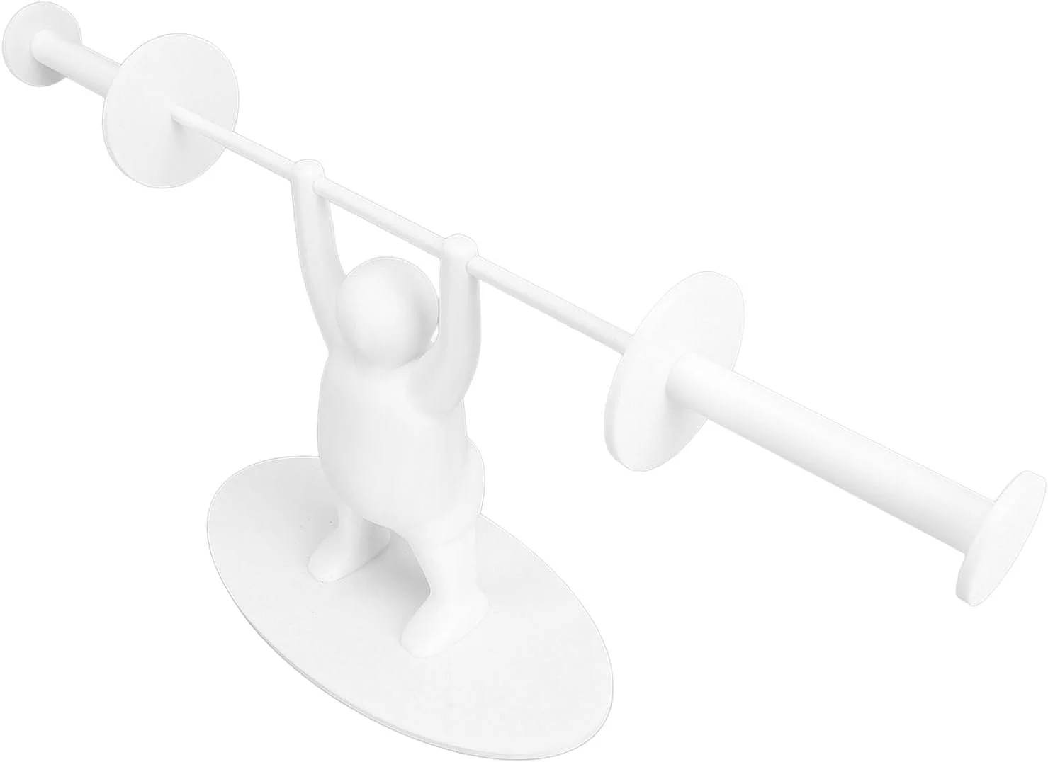 Omabeta Omabeta جا دستمال کاغذی توالت با شکل وزنه بردار برای بلند کردن دو رول دستمال کاغذی توالت، دکوری خنده دار برای حمام