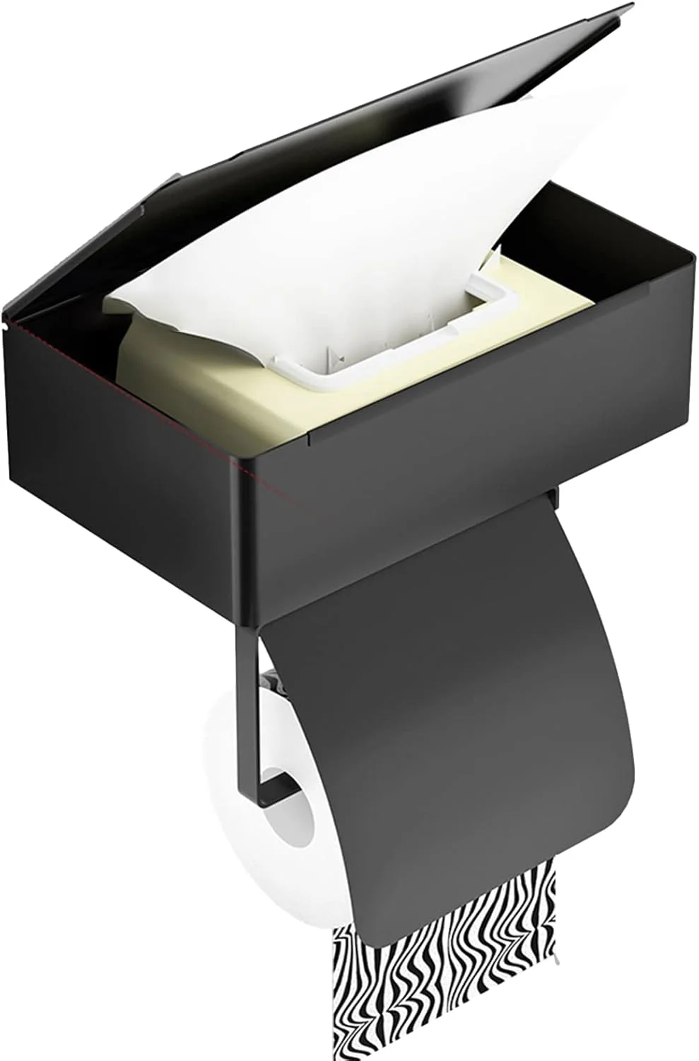 جا دستمال کاغذی رولی 2 عددی - جا دستمال کاغذی بادوام با قفسه و محل نگهداری، جا دستمال کاغذی رولی دیواری برای سرویس بهداشتی