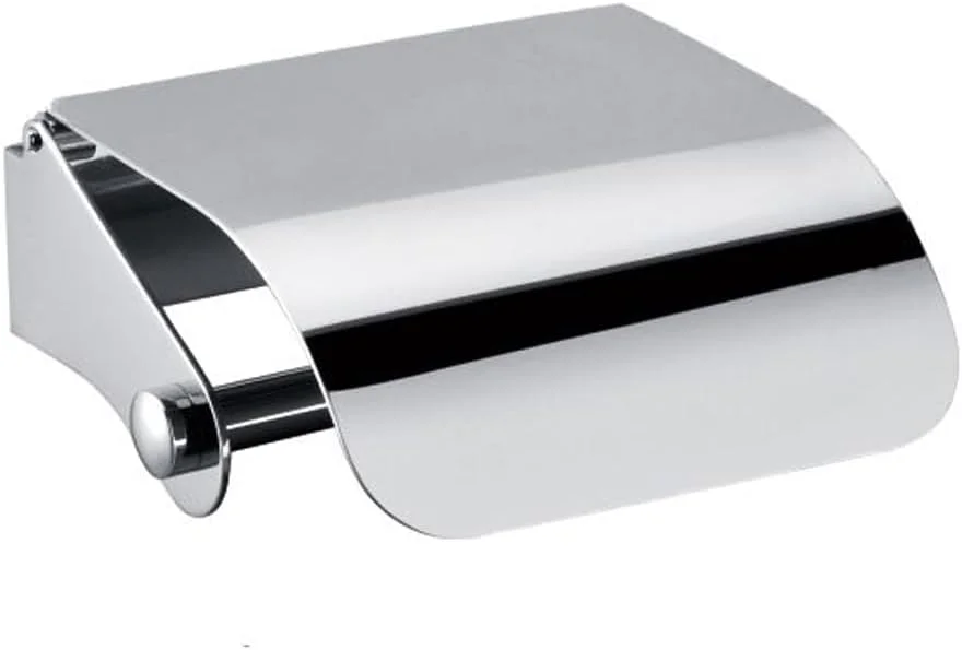 جا دستمال کاغذی توالت راکو با روکش کروم اندود شده، نصب دیواری، پخش کننده رول دستمال کاغذی توالت برای نگهداری حمام، ضد آب و ضد زنگ (K03)