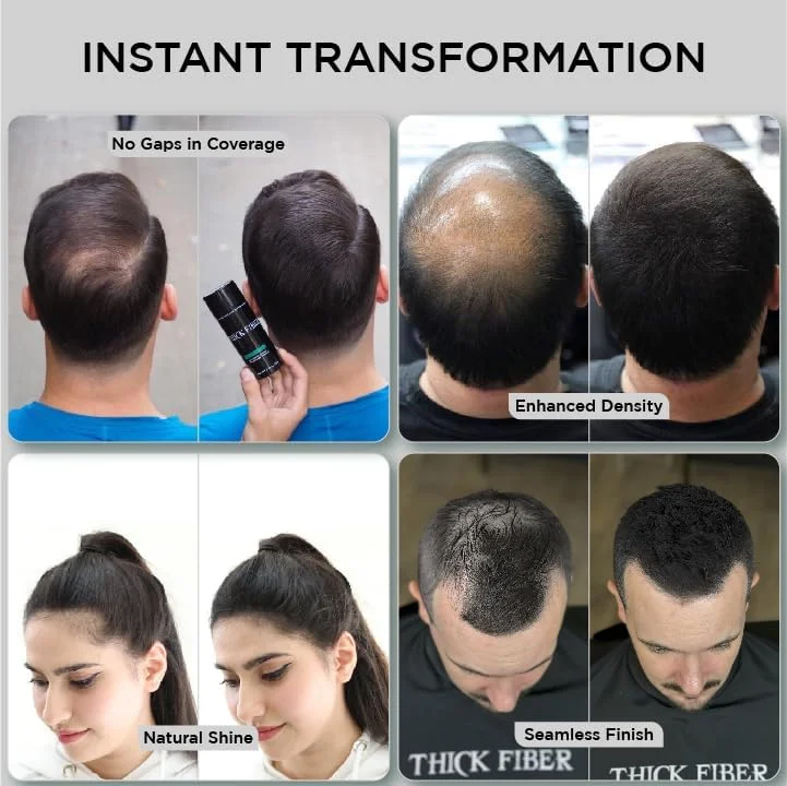 فیبر مو ضخیم کننده موهای نازک (مشکی) بطری 25 گرمی، پوشاننده مو برای مردان و زنان فیبر مو ضخیم کننده موهای نازک (مشکی) بطری 25 گرمی، پوشاننده مو برای مردان و زنان