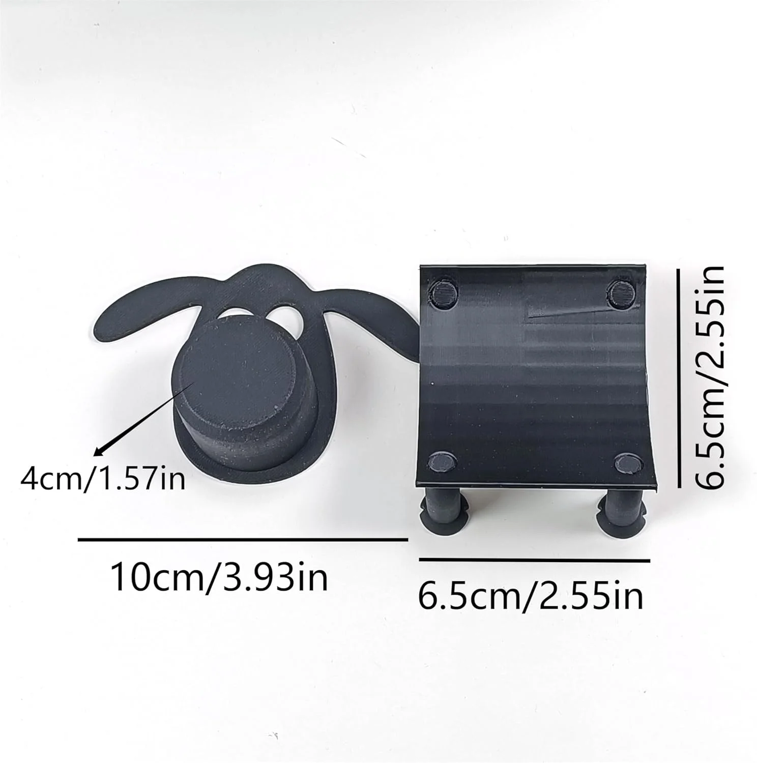 جا دستمال توالت طرح گوسفند - طراحی بره زیبا، قفسه نگهداری دستمال کاغذی ایستاده بدون نیاز به سوراخ کاری برای حمام، اتاق نشیمن، دکوراسیون اداری (3 عدد)