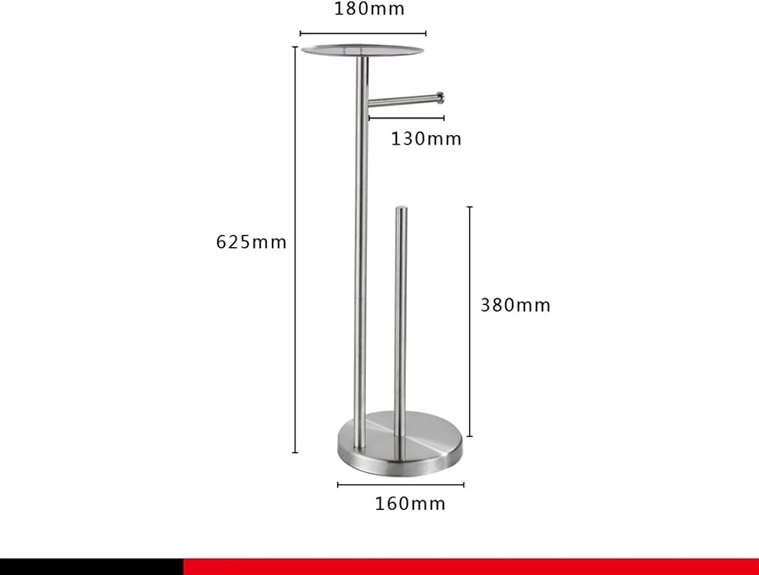 جای دستمال توالت ایستاده SKYRRA با قفسه
