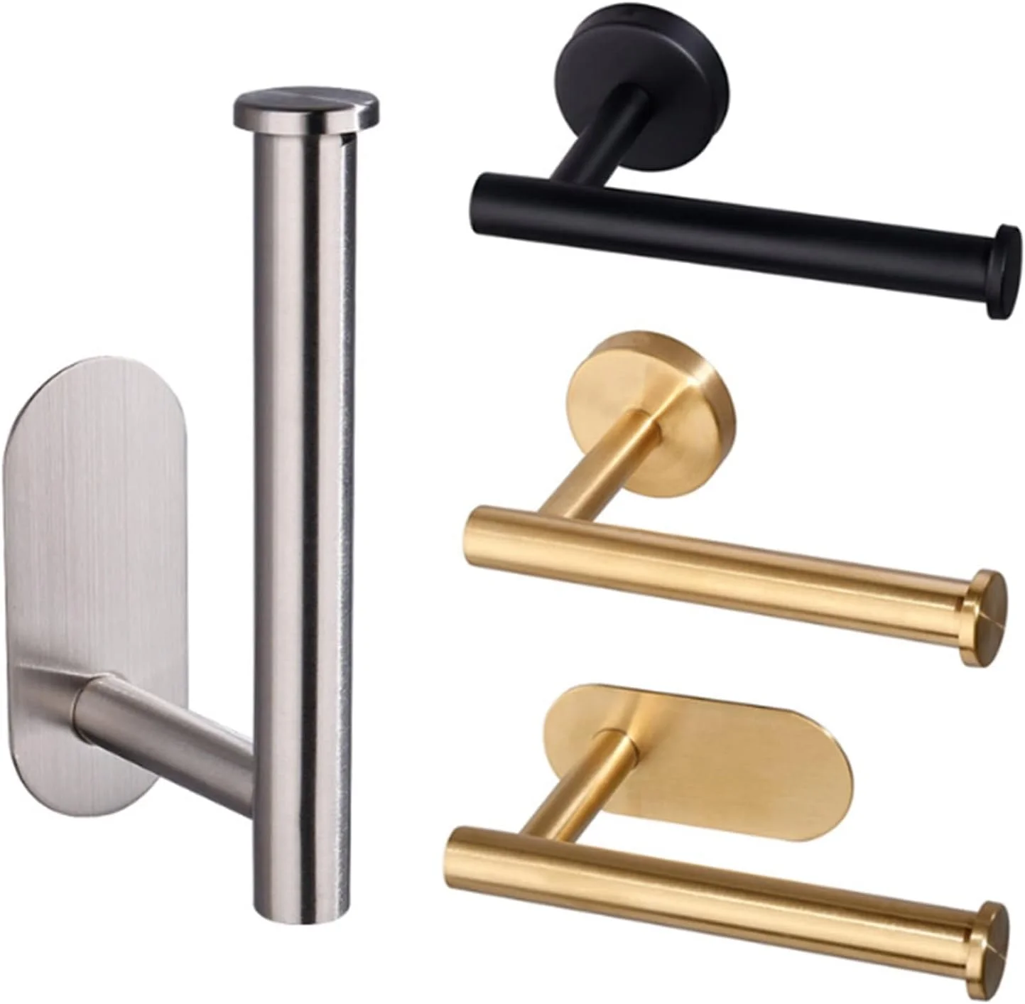 جای دستمال توالت SKYRRA، جا دستمال کاغذی خود چسب، قفسه دستمال کاغذی استیل ضد زنگ (2 عدد)