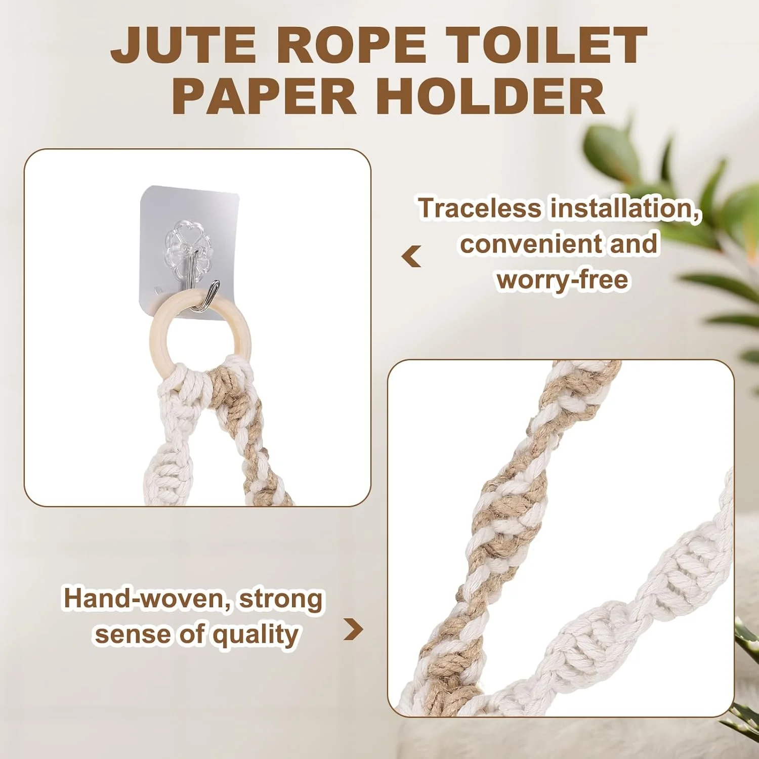 جا دستمال کاغذی توالت sourcing map، حلقه حوله آویز دیواری برای دکوراسیون حمام منزل