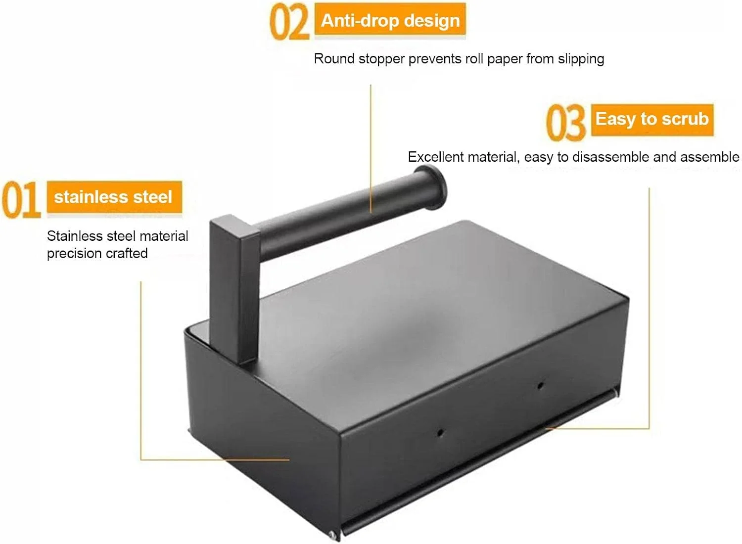 نگهدارنده دستمال توالت با قفسه، نگهدارنده دیواری دستمال توالت با قفسه، پخش کننده دستمال مرطوب استیل ضد زنگ برای حمام، دستمال ها را دور از دید نگه می دارد برای دستمال کاغذی و محصولات بهداشتی بانوان نگهدارنده دستمال توالت با قفسه، نگهدارنده دیواری دستمال توالت با قفسه، پخش کننده دستمال مرطوب استیل ضد زنگ برای حمام، دستمال ها را دور از دید نگه می دارد برای دستمال کاغذی و محصولات بهداشتی بانوان