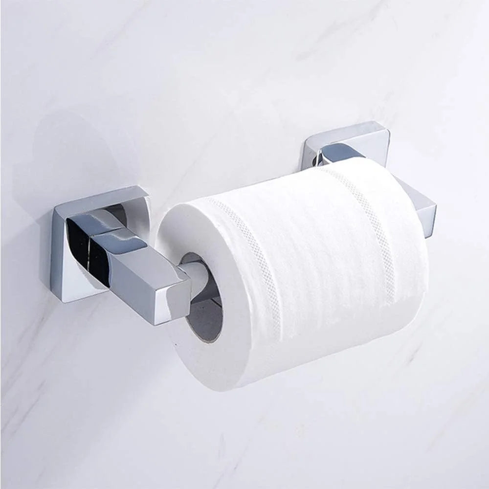 جا دستمال توالت، نگهدارنده رول استیل ضد زنگ، نگهدارنده دستمال کاغذی، سازماندهی و نگهداری حمام، نصب دیواری با پیچ، کروم براق