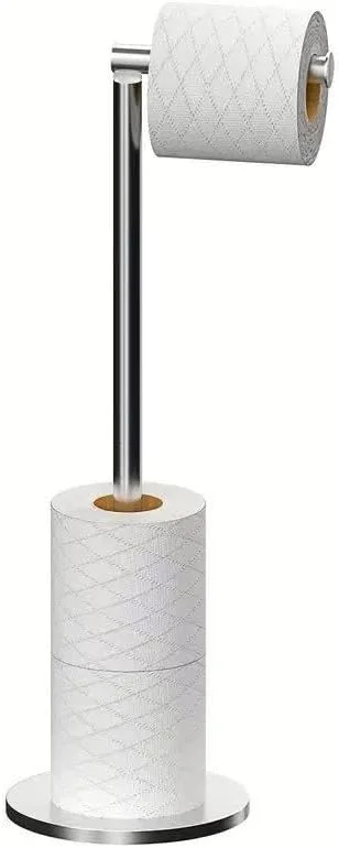 پایه نگهدارنده دستمال توالت، نگهدارنده رول توالت استیل ضد زنگ 304، پایه ضد زنگ، محل نگهداری 4 رول، نگهدارنده رول دستمال کاغذی مدرن برای حمام (نقره ای)