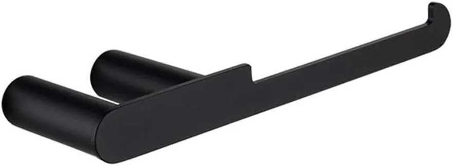 جا دستمال کاغذی توالت استیل ضد زنگ مشکی و آلیاژ روی، نگهدارنده دستمال توالت دیواری