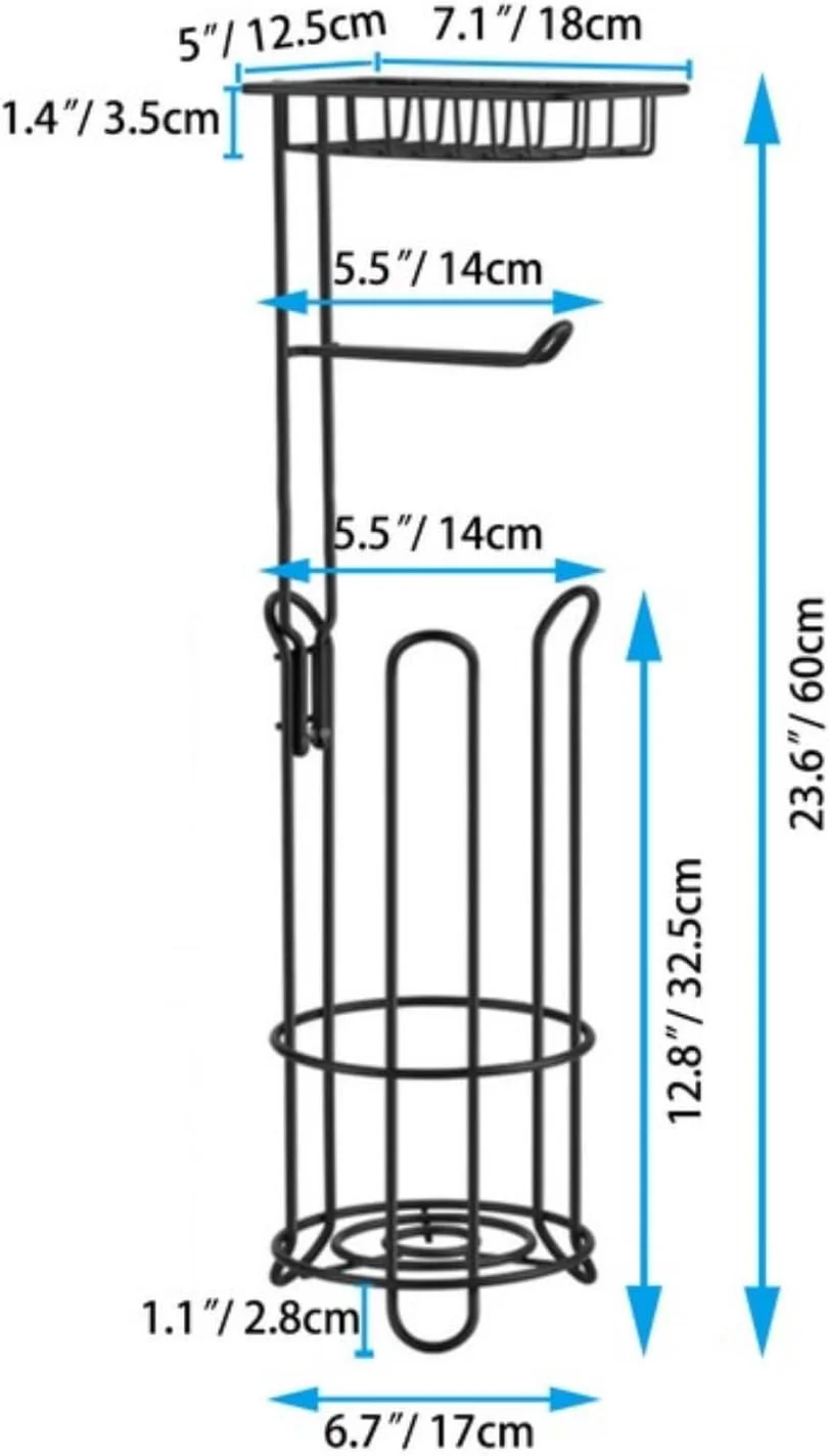 جا دستمال توالت TOPSKY، پایه نگهدارنده رول دستمال توالت ایستاده، استند و پخش کننده دستمال توالت استیل ضد زنگ برای حمام جا دستمال توالت TOPSKY، پایه نگهدارنده رول دستمال توالت ایستاده، استند و پخش کننده دستمال توالت استیل ضد زنگ برای حمام