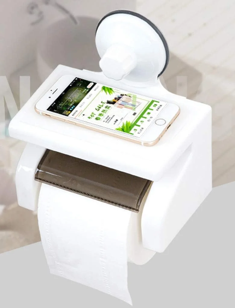 جا دستمال کاغذی رولی با پایه مکنده، نصب دیواری، ضد آب، بدون نیاز به سوراخکاری، مناسب سرویس بهداشتی، هتل، آشپزخانه - سفید جا دستمال کاغذی رولی با پایه مکنده، نصب دیواری، ضد آب، بدون نیاز به سوراخکاری، مناسب سرویس بهداشتی، هتل، آشپزخانه - سفید