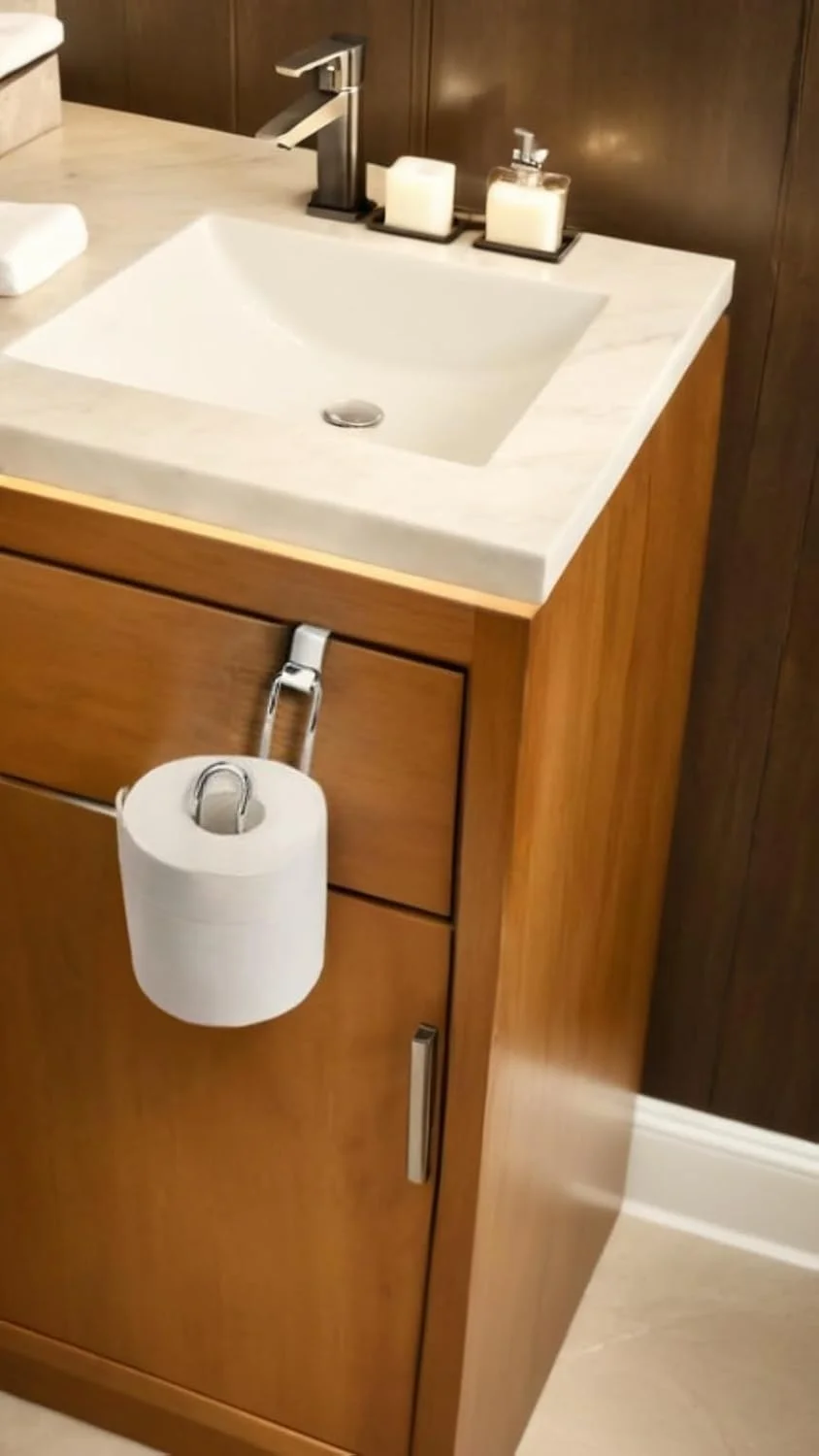 جا دستمال کاغذی کروم Sweet seven - مناسب برای نصب روی مخزن توالت جا دستمال کاغذی کروم Sweet seven - مناسب برای نصب روی مخزن توالت