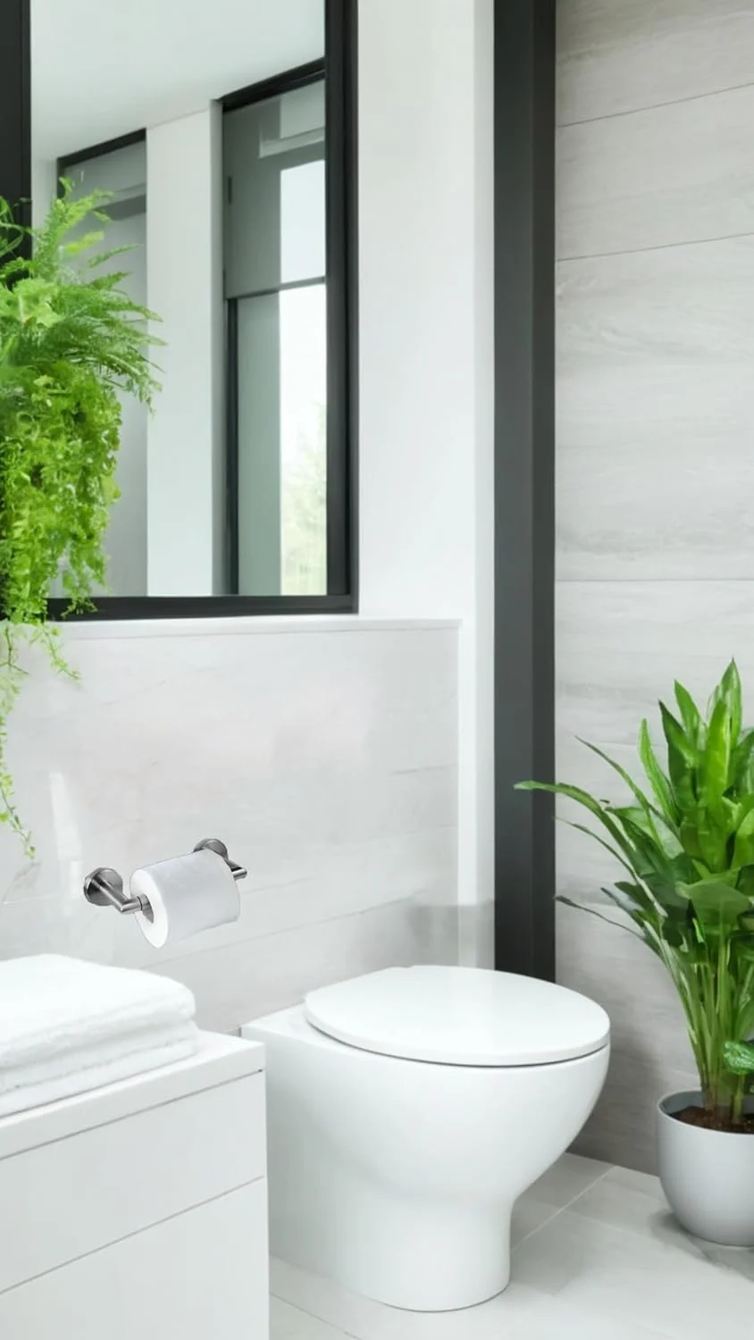 جا دستمال توالت Sweet seven - جا رولی بزرگ فلزی نیکل برس خورده، نصب دیواری استیل ضد زنگ SUS 304 با دسته قابل تنظیم جا دستمال توالت Sweet seven - جا رولی بزرگ فلزی نیکل برس خورده، نصب دیواری استیل ضد زنگ SUS 304 با دسته قابل تنظیم