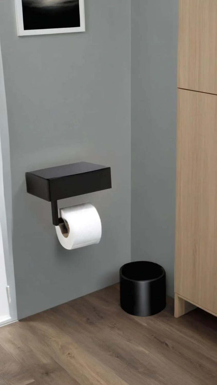 جا دستمال کاغذی مشکی مات Sweet seven با قفسه - نگهدارنده دستمال توالت و پخش کننده دستمال مرطوب، سازمان دهنده دستمال توالت و لوازم بهداشتی جا دستمال کاغذی مشکی مات Sweet seven با قفسه - نگهدارنده دستمال توالت و پخش کننده دستمال مرطوب، سازمان دهنده دستمال توالت و لوازم بهداشتی