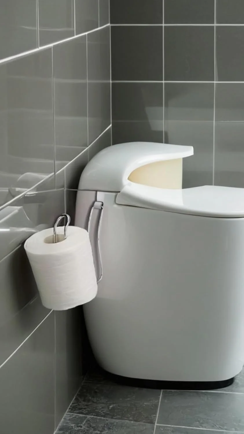 جا دستمال کاغذی کروم Sweet seven - مناسب برای نصب روی مخزن توالت جا دستمال کاغذی کروم Sweet seven - مناسب برای نصب روی مخزن توالت