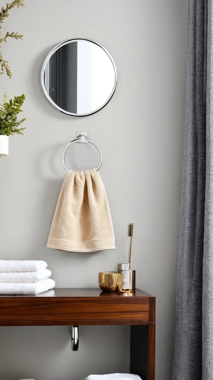 ست جا دستمال توالت دیواری و حلقه حوله استیل ضد زنگ Sweet Seven - مجموعه لوازم جانبی حمام برای سازماندهی صرفه جویی در فضا (2 بسته) ست جا دستمال توالت دیواری و حلقه حوله استیل ضد زنگ Sweet Seven - مجموعه لوازم جانبی حمام برای سازماندهی صرفه جویی در فضا (2 بسته)